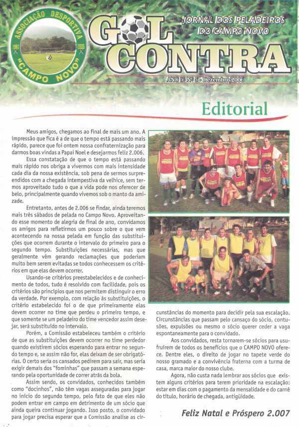 Jornal dos Peladeiros do Campo Novo